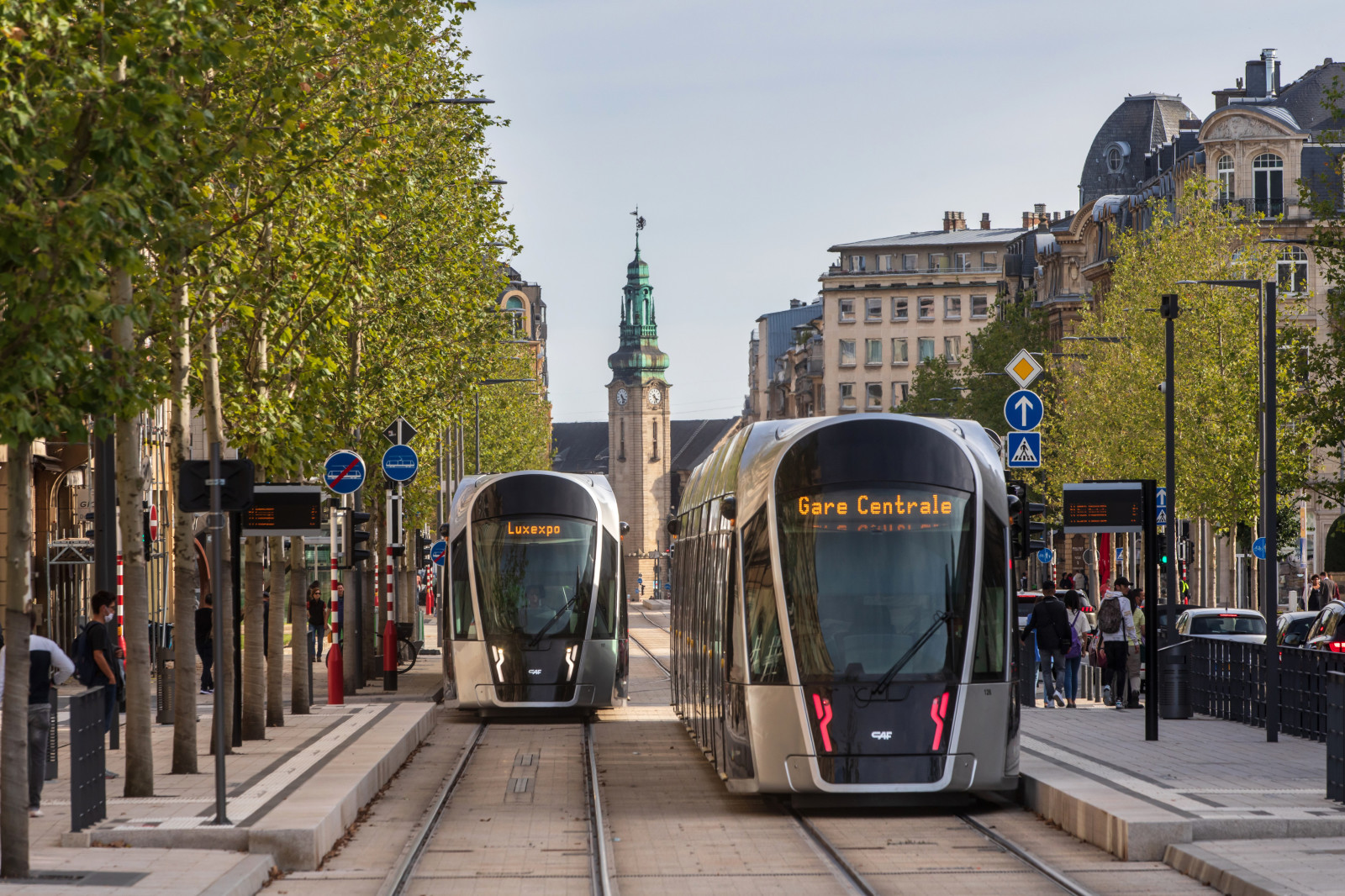 Tramway accessible au coeur de Luxembourg-ville