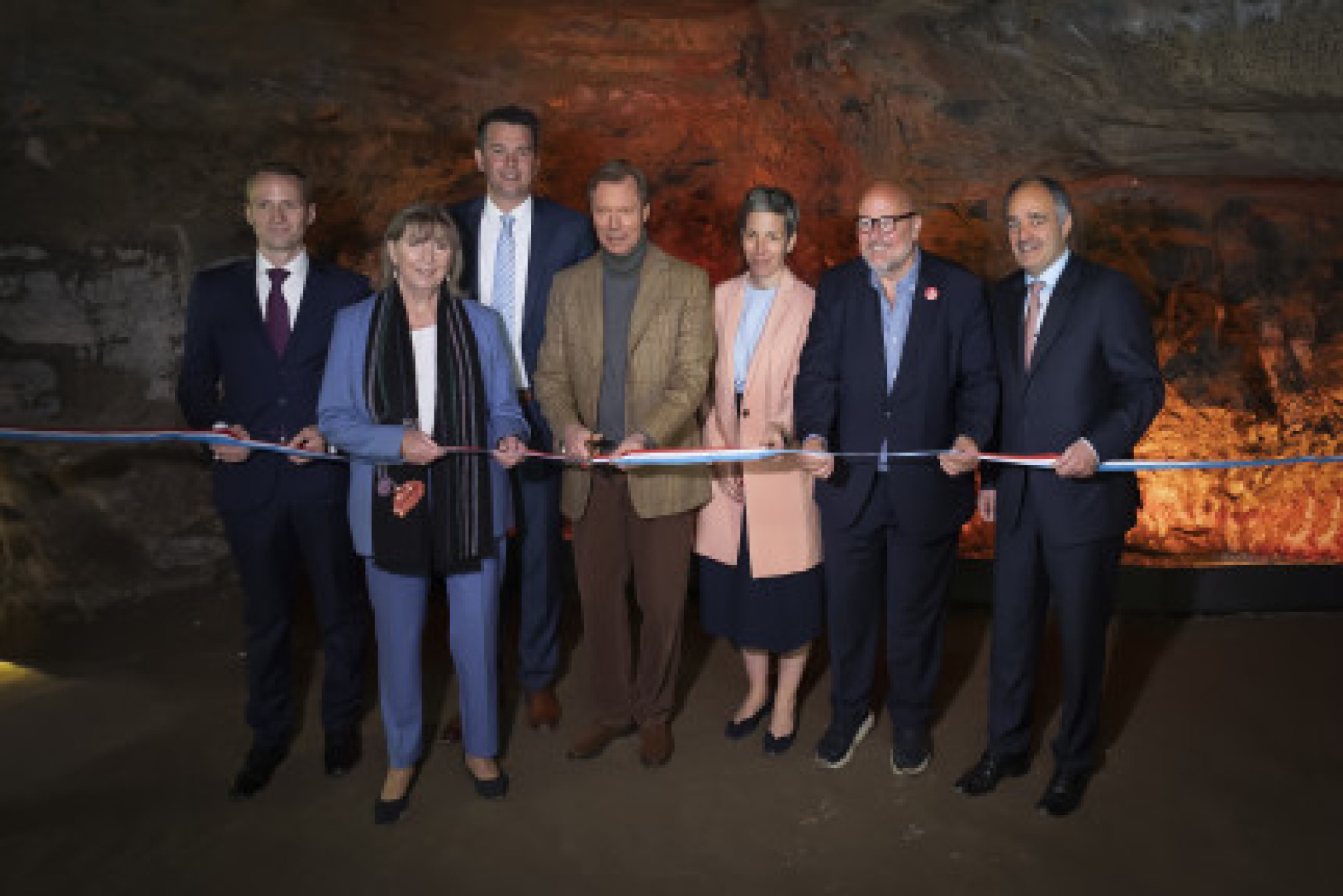 The Grand Duke at the inauguration of the Pétrusse Casemates