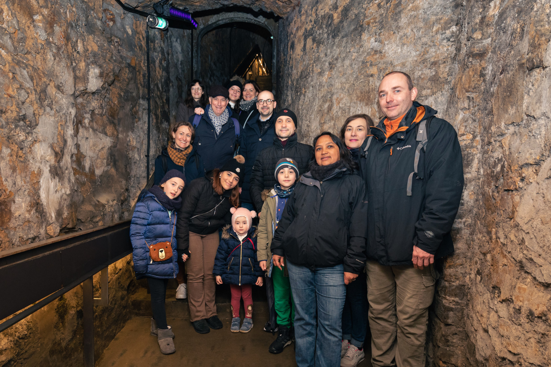 Group of visitors in the Pétrusse Casemates