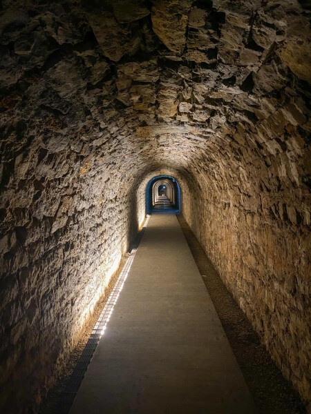 Couloir des casemates de la Pétrusse